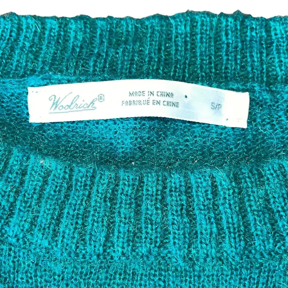 Woolrich Wool Blend Sweater Owl Crew Neck Knit - Picture 7 of 8